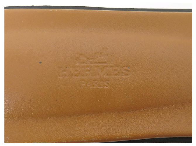 Hermès SCARPE HERMES MULES ORAN IN CANVAS DENIM BLU H241060Z 41 SANDALI SHOES - vista 7