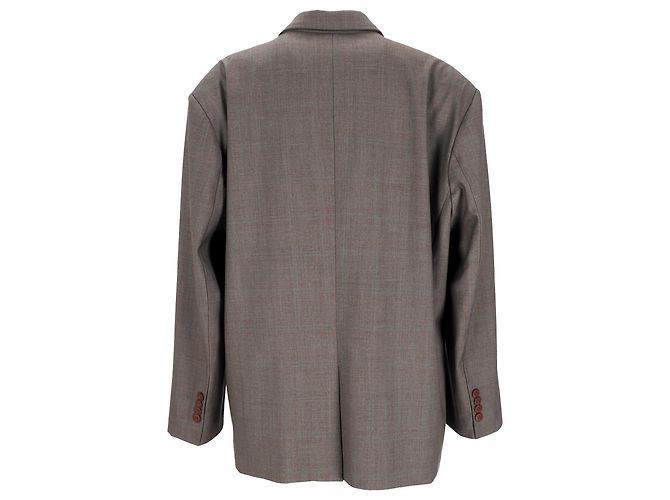 Autre Marque Blazer cruzado The Frankie Shop en poliéster marrón - vista 3