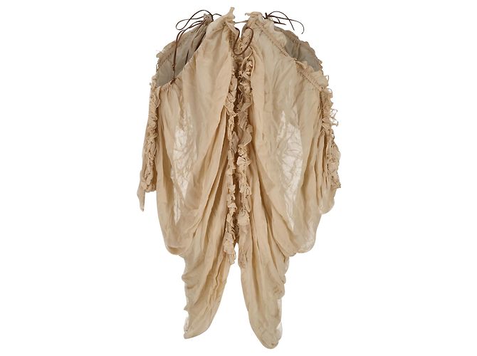 Blusa drapeada Illuminate de Zimmermann en viscosa beige - vista 3
