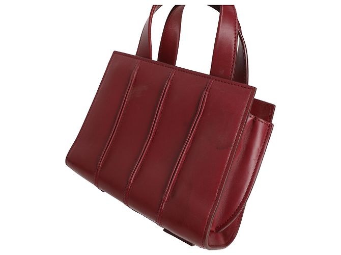 Borsa Max Mara Micro Whitney in pelle bordeaux - vista 10
