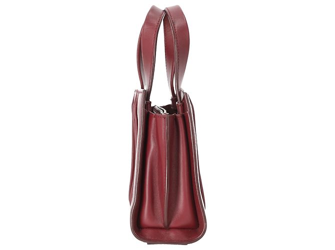 Borsa Max Mara Micro Whitney in pelle bordeaux - vista 2