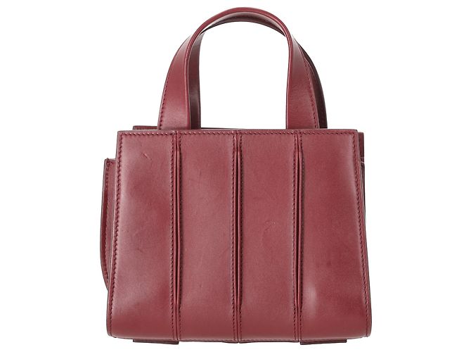 Borsa Max Mara Micro Whitney in pelle bordeaux - vista 3