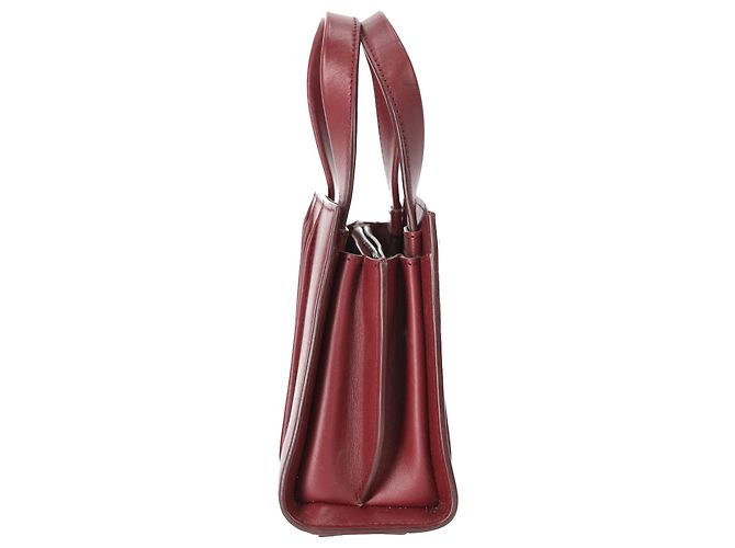 Borsa Max Mara Micro Whitney in pelle bordeaux - vista 4