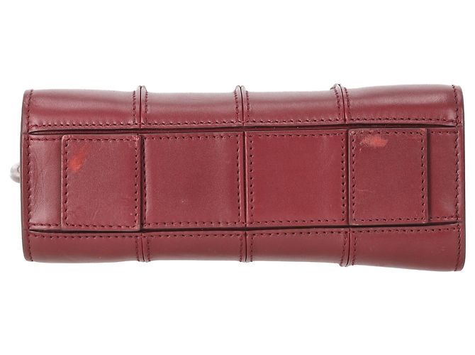 Borsa Max Mara Micro Whitney in pelle bordeaux - vista 5