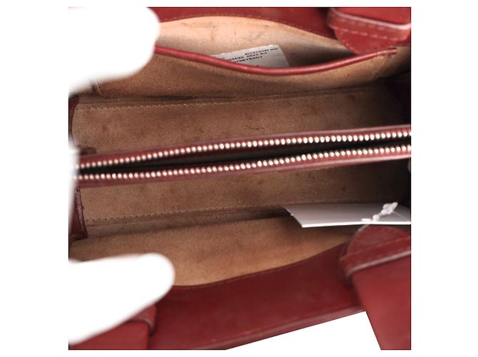Borsa Max Mara Micro Whitney in pelle bordeaux - vista 6