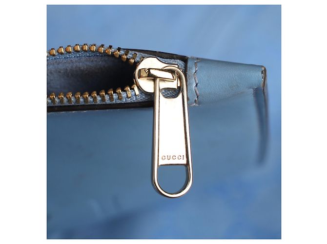 Bolso Tote Gucci Medium Totissima en lona azul - vista 11