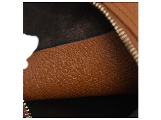 Borsa Hobo Bracelet Chloé in pelle di vitello marrone - vista 9