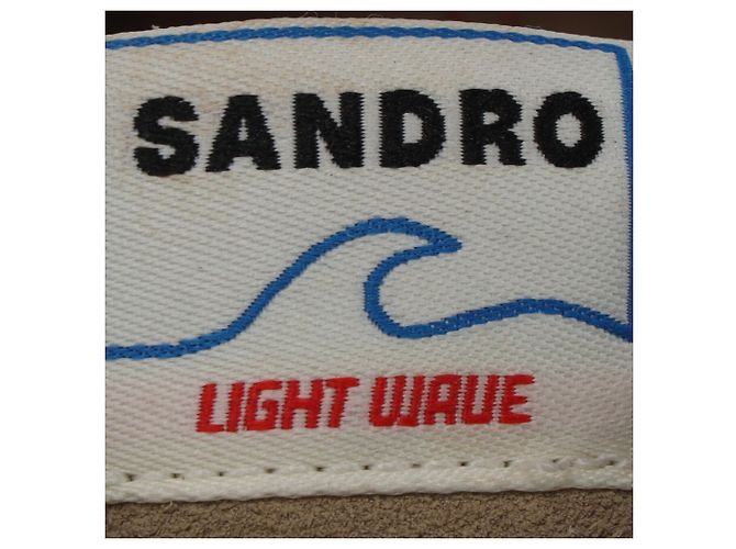 Sneakers Sandro Light Wave in camoscio marrone - vista 11