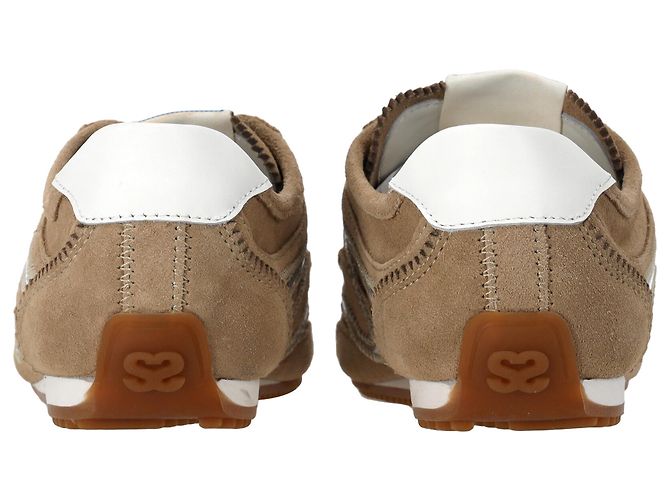 Sneakers Sandro Light Wave in camoscio marrone - vista 3