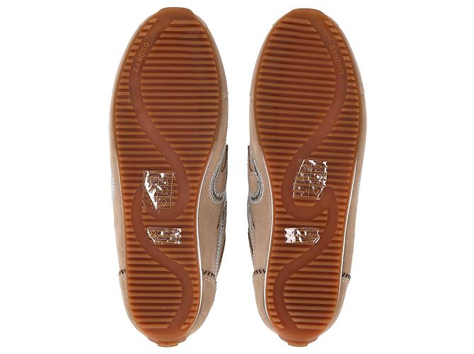 Sneakers Sandro Light Wave in camoscio marrone - vista 6