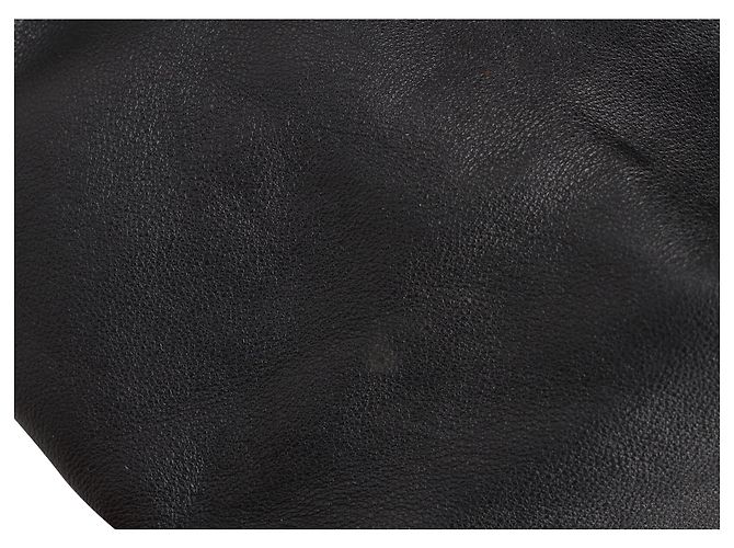 Borsa a pochette Loewe Flamenco Medium in pelle di vitello nappa nera - vista 14