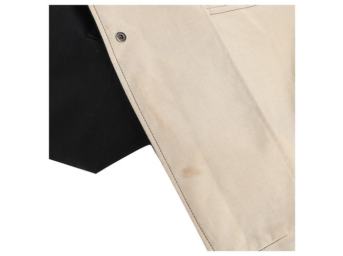 Gabardina Fay con cuello y bolsillos en algodón negro - vista 16