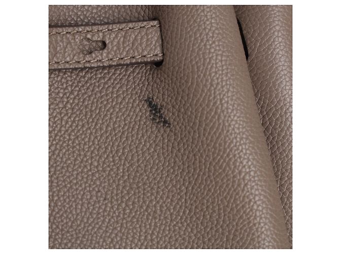 Borsa a secchiello Tory Burch Romy in pelle di vitello marrone - vista 10