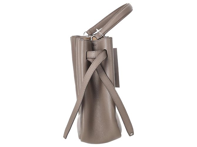 Borsa a secchiello Tory Burch Romy in pelle di vitello marrone - vista 3