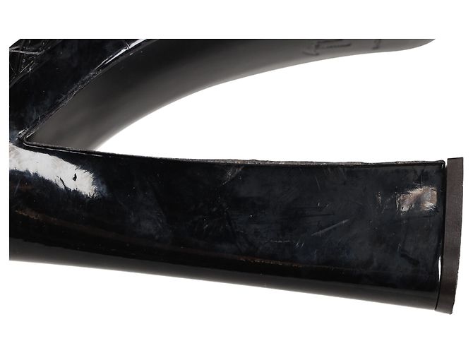 Sandali platform Sylvy di Giuseppe Zanotti in pelle verniciata nera - vista 12