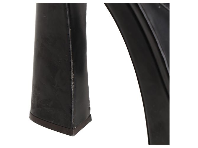 Sandali platform Sylvy di Giuseppe Zanotti in pelle verniciata nera - vista 15