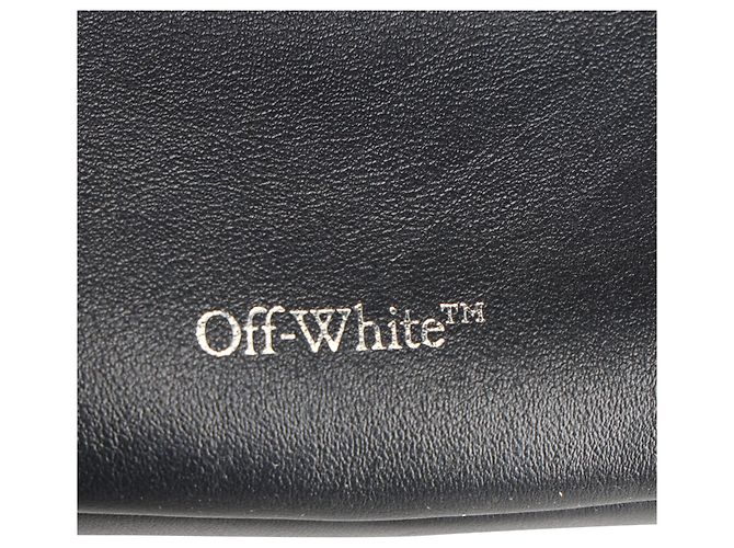 Off White Off-White Oyah kleine Schultertasche aus schwarzem Kalbsleder - Ansicht 8