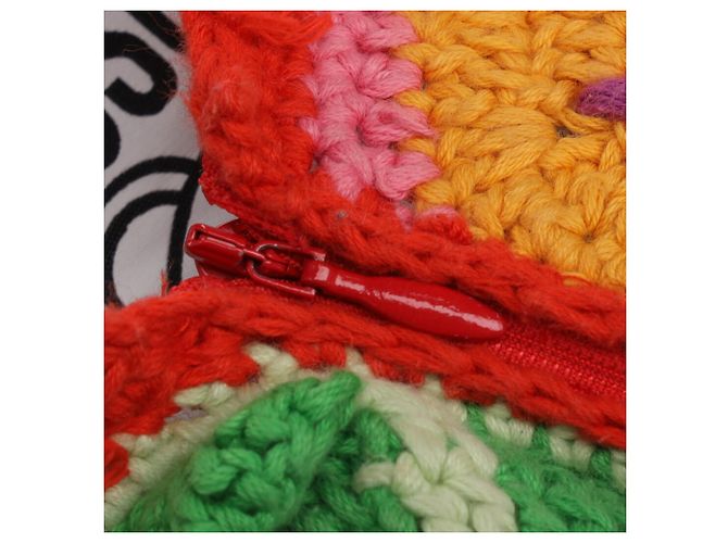 Gonna maxi in patchwork crochet Moschino Couture in cotone multicolore - vista 7