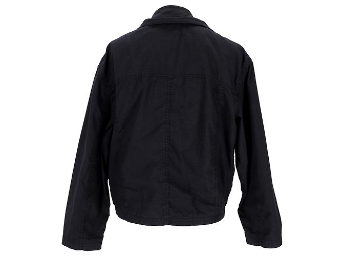 Chaqueta con bolsillos parche Fay en algodón negro - vista 3