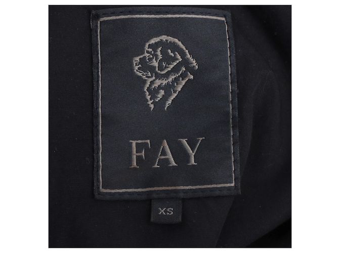 Chaqueta con bolsillos parche Fay en algodón negro - vista 4