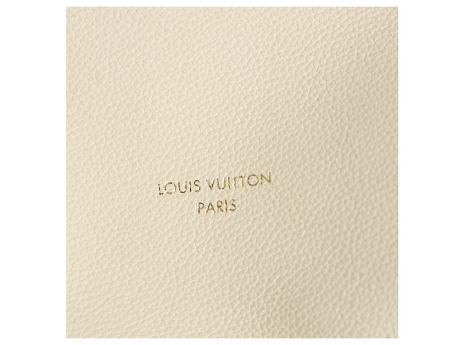 Borsa a tracolla Louis Vuitton Express PM in pelle di vitello bianca - vista 8