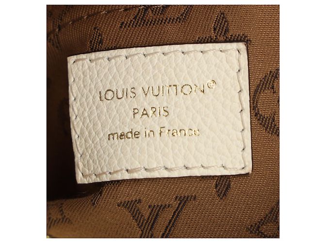 Borsa a tracolla Louis Vuitton Express PM in pelle di vitello bianca - vista 9
