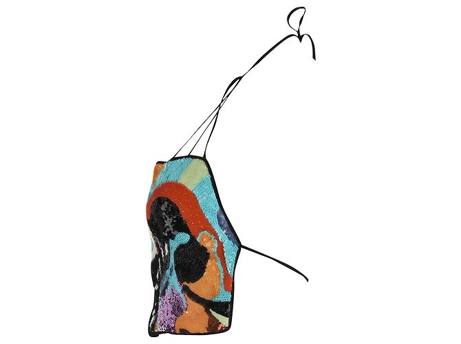 Etro Floral Sequined Crop Top aus multicoloured Polyester - Ansicht 2