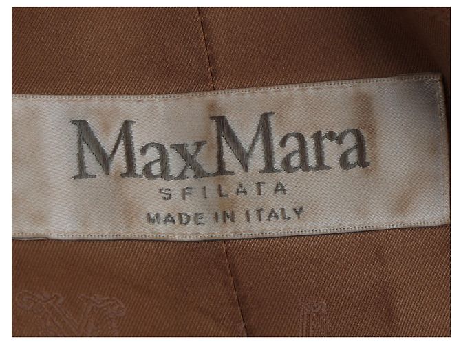 Blazer cruzado Max Mara Olimpia en pelo de camello marrón - vista 4