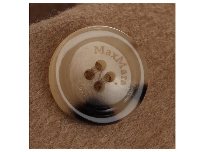 Blazer cruzado Max Mara Olimpia en pelo de camello marrón - vista 5