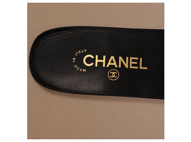 Chanel Botas altas de piel negra - vista 14