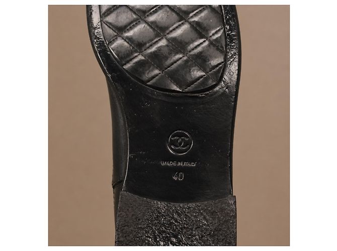 Chanel Botas altas de piel negra - vista 15