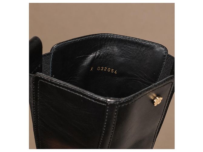 Chanel Botas altas de piel negra - vista 17