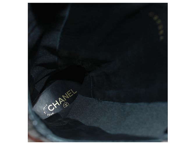 Chanel Botas altas de piel negra - vista 19