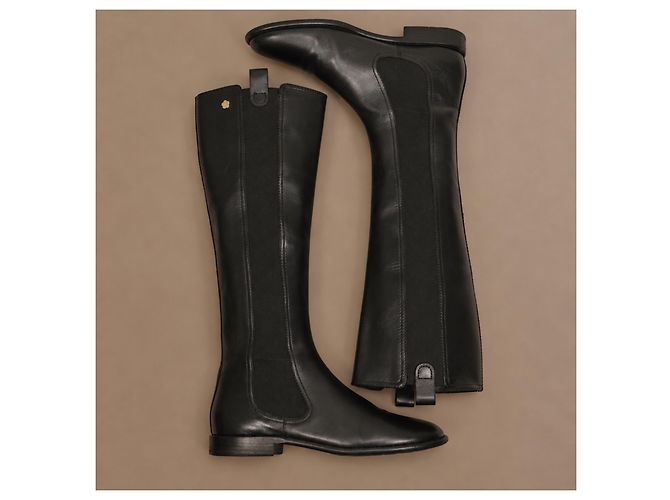 Chanel Botas altas de piel negra - vista 20