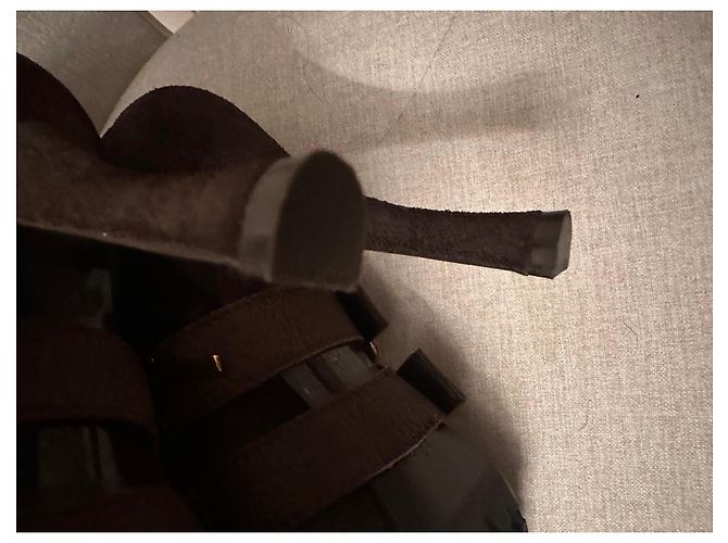 Stivaletti Christian Dior in pelle marrone e camoscio - vista 7