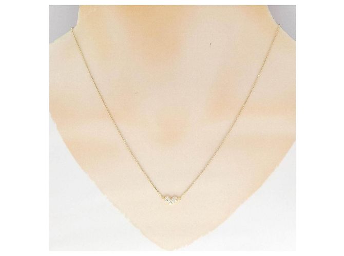 Autre Marque Collana Cuore con Diamanti Au750 - vista 6