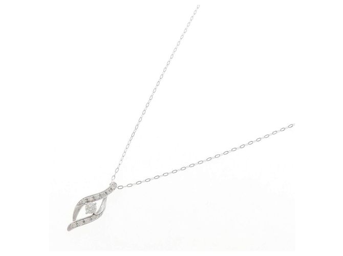 Autre Marque Collana in oro bianco Au750 e diamanti - vista 2