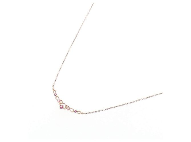 Autre Marque Collana in Topazio K10 Pink Gold - vista 2