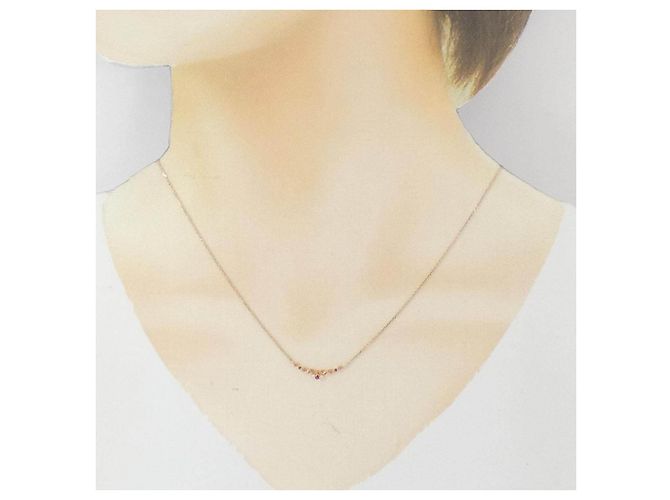 Autre Marque Collana in Topazio K10 Pink Gold - vista 6