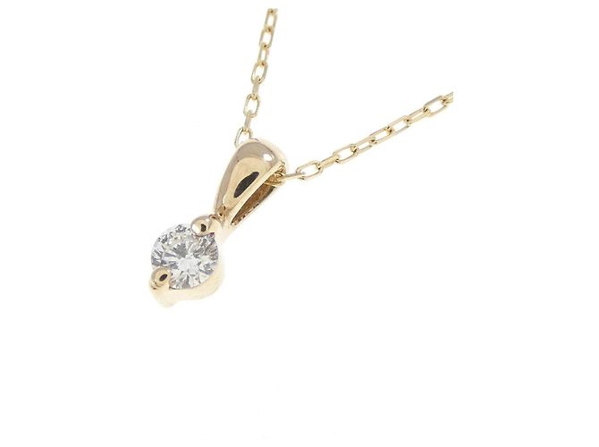 Autre Marque Collar de oro amarillo K10 con diamantes - vista 3