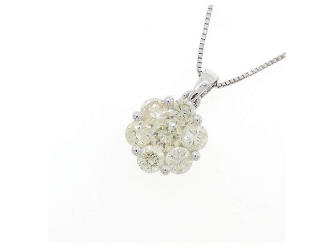 Autre Marque Collana in oro bianco Au750 e diamanti - vista 3