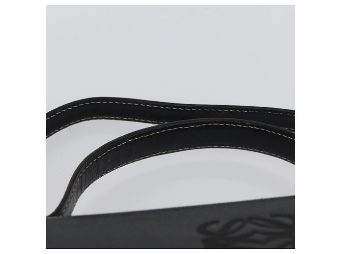 LOEWE Anagram Hand Bag Leather 2way Black Gold - vista 14