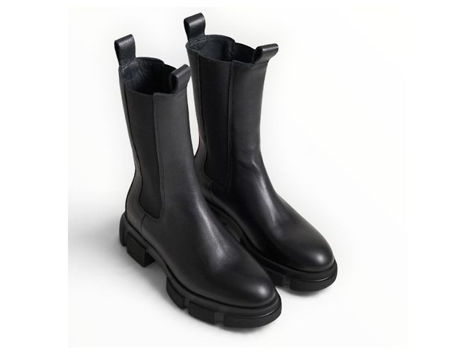 Autre Marque Copenhagen Studios Botas Chelsea de cuero negro - vista 4