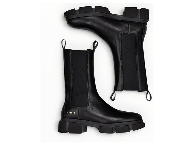 Autre Marque Copenhagen Studios Botas Chelsea de cuero negro - vista 7