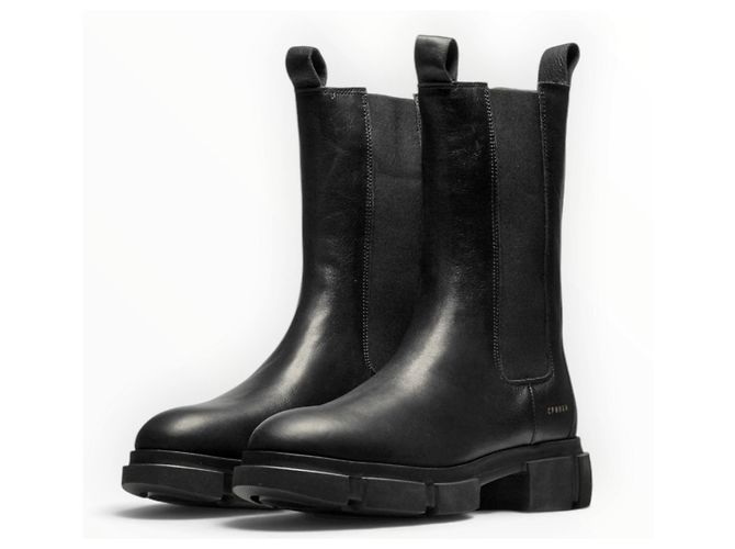 Autre Marque Copenhagen Studios Botas Chelsea de cuero negro - vista 9