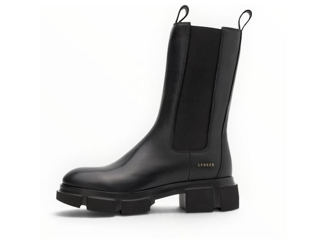 Autre Marque Copenhagen Studios Botas Chelsea de Cuero Negras - vista 11