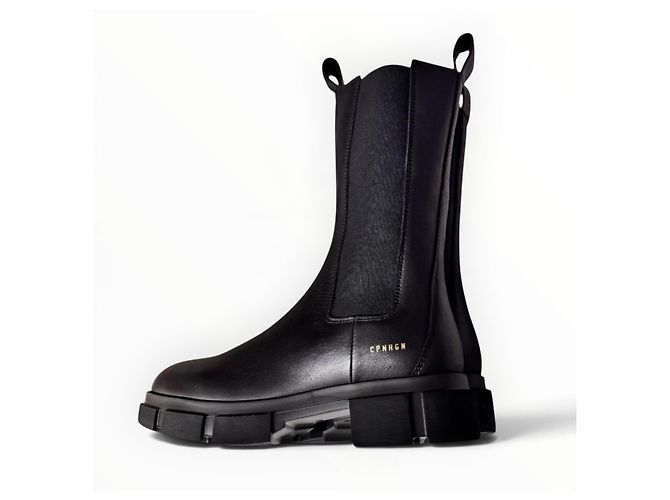 Autre Marque Copenhagen Studios Botas Chelsea de cuero negro - vista 15