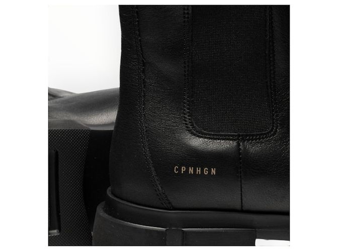 Autre Marque Copenhagen Studios Botas Chelsea de cuero negro - vista 7