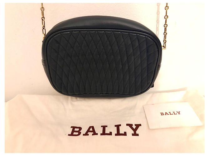 Bally Sac Bandoulière en Cuir Matelassé - Noir - vue 10