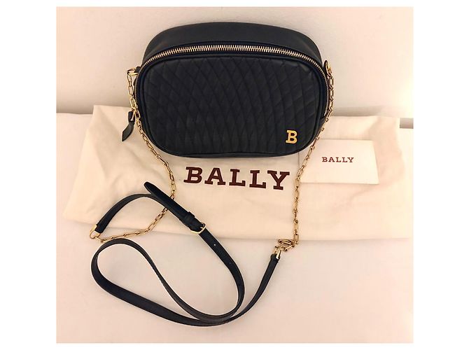 Bally Sac Bandoulière en Cuir Matelassé - Noir - vue 11